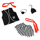 Girls Pirate Costume Accessories Set 6 Pcs - Child Halloween Birthday Party Kit