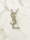 Yves Saint Laurent Novelty Brooch Pin Silver 7cm×3.5cm