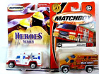 Matchbox Ambulance Diecast Car Lot of 2: Color Variations New In Package