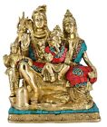 Whitewhale Brass Lord Shiva Family Statue Religious Shiv Parivar Idol Home Decor