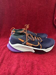 Nike Zegama Men's Trail Running Shoes Size 12 Purple Ink Orange DH0623-500