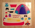 Vintage Mrs. Grossman's CAMPING Tent STICKERS Sheets Lot for Kids Children 1991