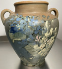 Weller Pottery Arts & Crafts Floral Hand Painted Vase NOT PERFECT AS IS