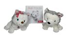 Hallmark Jingle All the Way Interactive Book and 2 Boy and Girl Husky Dogs Belle