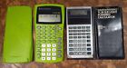 TI-30X IIS Scientific Calculator Green & vintage TI-30 SLR Solar wi/ case+manual