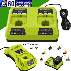 Battery Charger For RYOBI P108 18V 18 Volt One+ Plus High Capacity Lithium-ion