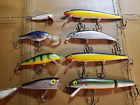 Used Lure Lot 8pc mixed Rapala and others, ready to go