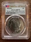 2021 D Morgan Silver Dollar - PCGS MS70 First Day of Issue ~ Rare Denver TOP POP