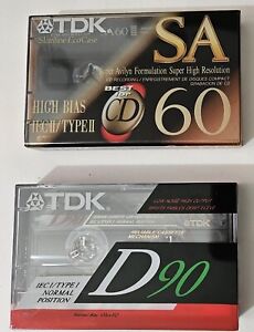 SA60 High Bias Type II Blank Audio Cassette Tape Best For CD NEW + A New D90