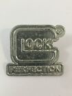 LOCK PERFECTION Silver Pin Badge, Lapel Pin, Hat Tack