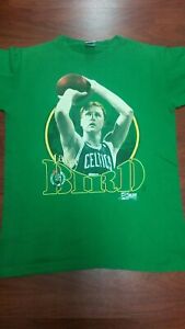 Vintage Larry Bird Night T Shirt Boston Celtics NBA Salem Sportswear Mens L