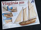Artesania Latina Virginia 1819 1/41 Scale Wooden Model Ship 22135 New, Open Box