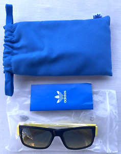 Adidas Originals Sport Sunglasses Yellow Black Smoke Gradient OR0007 55-17-140
