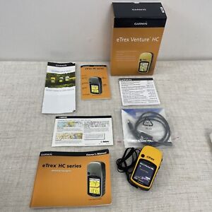 Garmin eTrex Venture HC Handheld GPS Receiver Navigator Yellow Tested Works