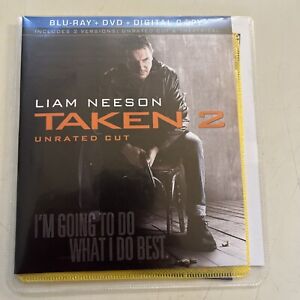 Taken 2 (Blu-ray/DVD, 2013, 2-Disc Set, Unrated/Theatrical In Sleeve No BR Case!
