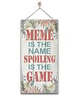 Funny Hanging Family Sign Meme is The Name Spoiling is The Game Wood Wall Dec...