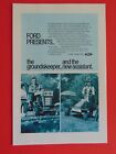 1971 FORD Tractor Groundskeeper Riding Lawn Mower vintage art print ad