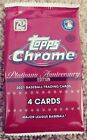 2021 Topps Chrome Platinum Anniversary Edition 4-Card Hobby Pack Factory Sealed