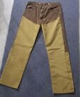 Wrangler Pro Gear Men's Brush Briar Pants Brown Canvas Jeans Size 36×34