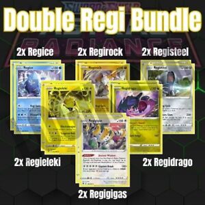 Regigigas Regice Regirock Registeel Regidrago Regieleki - 2 each - Pokemon TCG