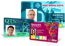 Full color custom printed ID cards, PVC, digital, high quality!  No design fee!