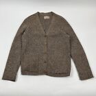 Vintage Pendleton Knockabouts Cardigan Size 38 Small Brown Wool Knit Long Sleeve