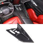 ABS Carbon Fiber Center Console Frame Trim Cover for Corvette C8 2020-2023