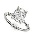 1.2 Ct Cushion Cut Lab Grown Diamond Engagement Ring SI1 E White Gold 14k
