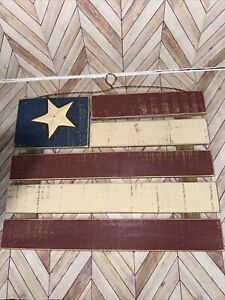 New ListingAmericana 4th of July Patriotic Rustic Flag Wood Distressed Farmhouse Decor