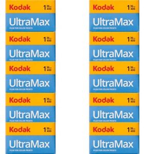 10 Rolls Kodak UltraMax 400 36 Exposure 35mm Color Negative Film (GC-36)