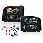 FIT FOR FORD F-250 F-350 SUPER DUTY EXCURSION 99-04 CONVERSION HEADLIGHTS W/BULB (For: 2002 Ford F-350 Super Duty Lariat 7.3L)