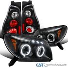 Fit 03-05 4Runner Replacement Black Halo Projector LED Headlights+Tail Lamps (For: 2005 Toyota 4Runner)