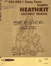 Heathkit CRA-1000-1 Manual 'File Copy' No user marks