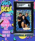 ZACK, SCREECH & SLATER 1994 PACIFIC SAVED BY THE BELL PRISM #8 SGC 8 NM-MT Prizm