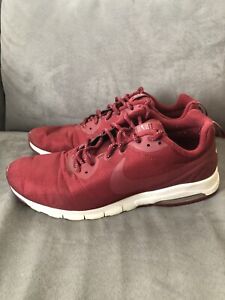 Men's Nike Air Max Motion Low Red Shoes 844836-600 Size 13