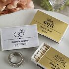 100-350 Personalized Metallic Matchboxes - Wedding Shower Party Favor