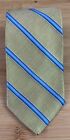 Brooks Brothers 346 Neck Tie Gold Blue Stripes Silk Made In USA