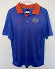 Nike Mens Dri Fit Polo Golf Shirt Blue University of Florida Gators Size Large