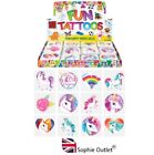 2 4 6 8 UNICORN TEMPORARY TATTOOS Pony Kids Stocking Party Bag Filler HB51384 UK