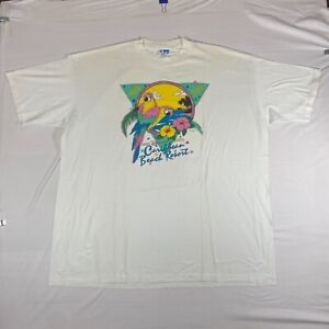 Vintage Disney Caribbean Beach Resort Tee Shirt Single Stitch One Size 38-DC41