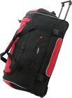 Travelers Club 57030-600 Adventure 30 Inch Drop Bottom Wheeled Duffel Bag Red