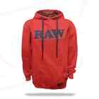 Raw Natural Rolling Papers Chest Logo Red High Quality Hoodie Extra Large NEW