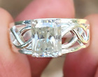 2.60 Ct Certified Cushion Cut White Diamond Solitaire Ring, Great Luster ! VIDEO