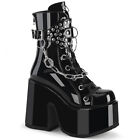 Black KISS Tribute Punk Rock Band Gene Simmons Platform Costume Boots Shoes Mens