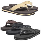 Men Flip Flops Beach Sandals Canvas Lightweight EVA Sole Comfort Thongs Sandals