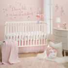 Lambs & Ivy Ballerina Baby 3-Piece Infant Nursery Baby Crib Bedding Set - Pink