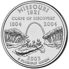 2003 P Missouri State Quarter.  Uncirculated from US Mint Roll