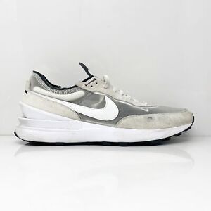 Nike Mens Waffle One DA7995-100 Gray Running Shoes Sneakers Size 12