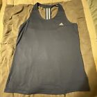 Adidas Climalite Womens Racer Back Tank Top Size Large Gray