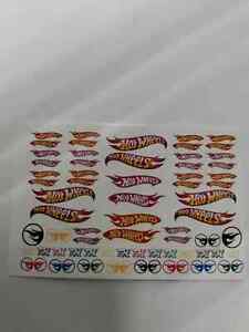 1/64 for hot wheels waterslide decals hw logo treasure hunt MADE IN THE USA!
